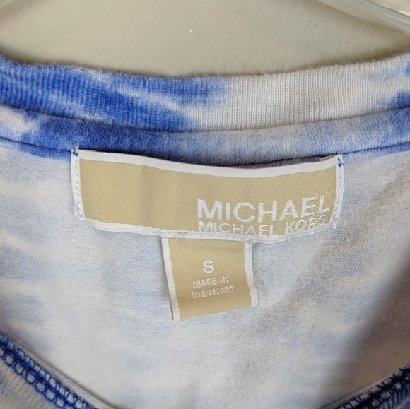 Michael Kors | Blue Rhinestone Tee - H2 - Picture 3 of 5